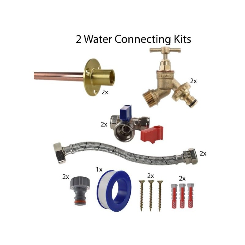 Brass Snap-On Bib Tap Outdoor Standard Tap Kit 4 with