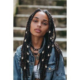 30 Pack Shell Hair Clips Cowrie Shells for Hair for Women Seashell for Hair Braids DIY Sea Shell Gold Hair Rings Accessories