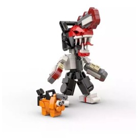 MOC Figuras Chainsaw Man Denji Pochita Bloques Para Armar 22cm