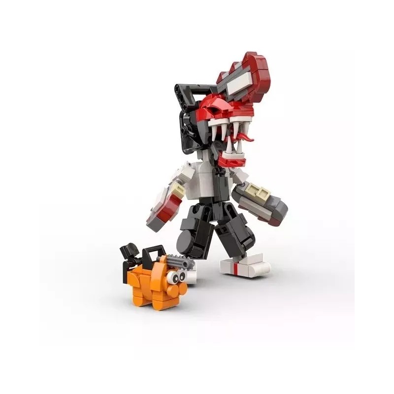 MOC Figuras Chainsaw Man Denji Pochita Bloques Para Armar 22cm