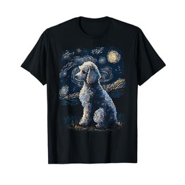 Poodle Dog Starry Night Dogs Lover Gifts Graphic Men Women Girls Kids T-Shirt