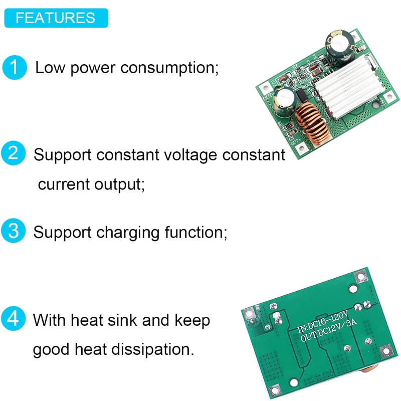 Youmile DC Down Module, Step-Down Power Supply Module, DC 16V-120V