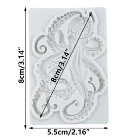 3D Octopus Chocolate Silicone Molds Octopus Fondant Candy Mold