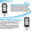 WODHMIEY 4PCS Control Clonador Portón Eléctrico Universal 250-913MHz, Soporta 433.92
