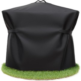 AMZBBQ Premium Barbecue Cover Weatherproof – 100 x 110 x 60 cm – 100% Waterproof Cover for Gas & Electric Grill – UV-Resistant Grill Hood with High-Quality Coating for Weber Q3000/Q3200