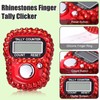 Simgoing 10 Pcs Electronic Finger Counter Rhinestones Hand Tally Clicker