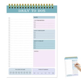 TVETE Task Management Notebook, Todo Notebook, Time Management Notebook, Notepad, Weekly Time Management, Spiral Planner Notebook, A5 Schedule Notebook, Learning Program, Time Schedule, to-Do List, 60