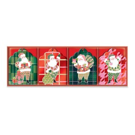 Molly & Rex Jolly Santa Holiday Gift Tag Set of 16 (31991)