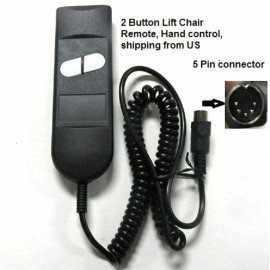 For Okin Limoss Pride Med Golden KD Bride 2 BUTTON HAND CONTROL REMOTE  LIFT CHAIR POWER RECLINER SOFA,PRIDE,LIM - 180° connector w/wand Cable