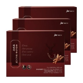 Jungwae JW생활건강 데일리 홍삼녹용 골드스틱 30포 3박스(10gX90포) JW Life Healthcare Daily Red Ginseng Deer Antler Gold Stick 30 Packs 3 Boxes (10g X 90 Packs)
