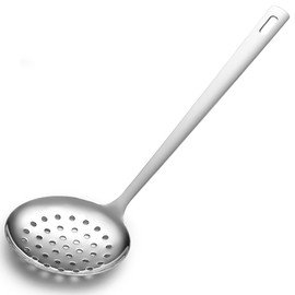 Berglander Kitchen Skimmer Slotted Spoon - Stainless Steel Spider Strainer for Straining Pasta/Cooking/Frying, Durable Rust-Resistant Kitchen Utensils Skimmer Ladle