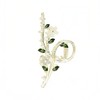 5.51'' Large Metal Flower Claw Clip for Women - Cat-Eye