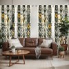 Ambesonne Nature Boho Window Curtains Pack of 2, Urban Jungle