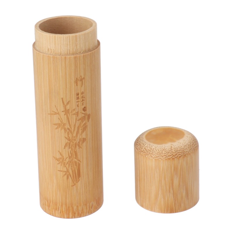 5pcs 12cm Length Travel Bamboo Tea Canister Tea Storage Container