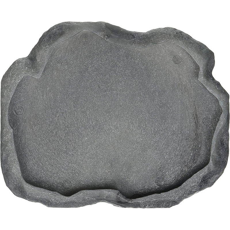 Zoo Med Reptile Rock Food Dish, Medium, 7.25"l x 6"w