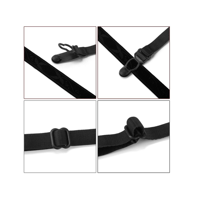 uxcell Elastic Non-slip Adjustable Bra Shoulder Strap Clips Holder for