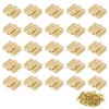 Bivethoi 50 Pcs Super Mini Metal Hinges Retro Brass Cabinet