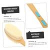 PACKOVE 2pcs Handle Bristle Shower Brush for Exfoliating and Deep