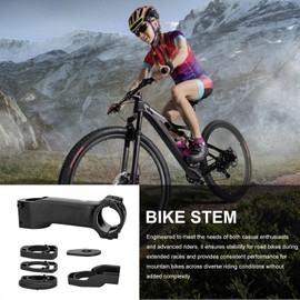 Handlebar Stem - Aluminum Alloy Road Bike Stem,7 Degree Adjustable, Internal Cable Routing, Cycling Accessories for Road Mountain Long Distance Racing Adventure