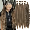 Ash Brown Blonde Braiding Hair 4/27/613 Boho Hair for Braiding