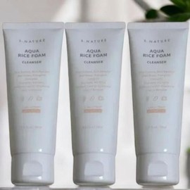 Esnature S-Nature Aqua Rice Mildly Acidic Cleansing Foam 160ml, 3 Large Capacity Single / 에스네이처 아쿠아 라이스 약산성 클렌징폼 160ml 3개 대용량 단일