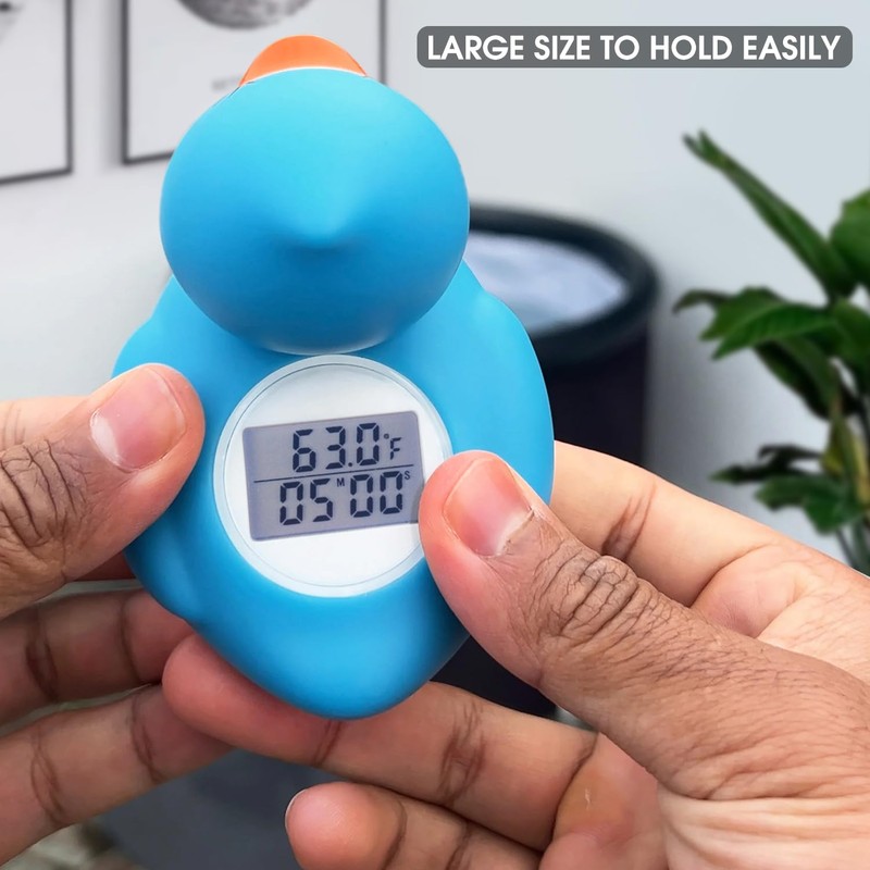 Ice Bath Thermometer & Timer, 100% Waterproof, Floating Water Thermometer