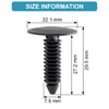 CARSO Replacement Push Pin Retainer Clips Compatible with Jeep, Dodge,