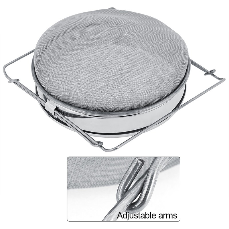 Stainless Steel Beekeeping Double Honey Sieve Strainer Extractor Filter Mesh