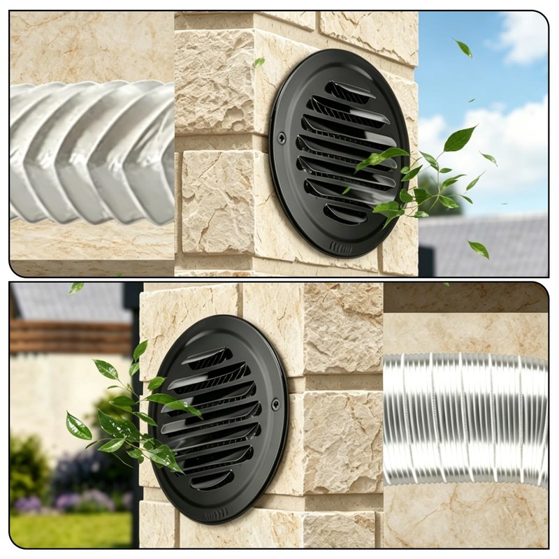 Soffit Vents Cover 4" Air Vent Round Vent Cover Exhaust