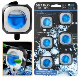 DON'T TOUCH MY KEY 6X Car Air Outlet Vent Clip Aromatherapy Fragrance Diffuser Clip Eliminator US