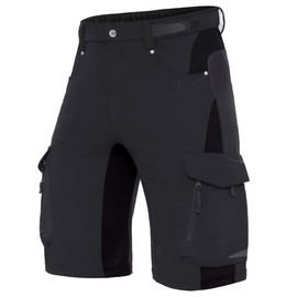 XKTTAC Men's Outdoor Quick Dry Lightweight Stretchy Shorts for Hiking, Tactical, Camping, Travel with 6 Pockets, Black, 9X-Large