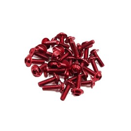 PARSLUCK 30pcs Universal Red M6 x 20mm Motorcycle Metal Fairing Hexagon Bolts Screws Stable