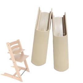 Set of 2 High Chair Accessories for High Chair Children's High Chair Accessories Seat Cushion Set Foot Cover Safety (Wood Colour)