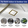 Bernkot Square Shower Drain 6" with 2" PVC Flange Base,