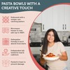 Annovero Pasta Bowls Set of 4 | Kitchen Dishes |