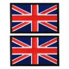 EmWoot 2PCS British UK United Kingdom Flag Patch Embroidered Morale