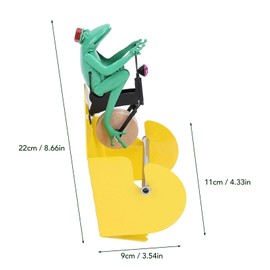 Lustiger Toilettenpapierhalter, Innovativer Frosch Toilettenpapierrollenhalter für die Wandmontage Charmanter Frosch auf dem Einrad Toilettenpapierrollenhalter für Badezimmer Küche