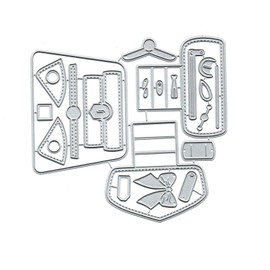 Handbag Set Metal Die Cuts,Wedding Bag Frame Wedding Bowtie Cutting Dies Cut Stencils DIY Scrapbooking Decorative Embossing Paper Party Wedding Card Making