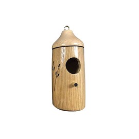 Hummingbird House Wooden Birdhouse Exterior, Hummingbird Swinging Resting Place Hanging Bird Nesting Boxes for Birds, Wren Swallow