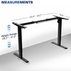 VIVO Electric Stand Up Desk Frame Workstation, Frame Only with