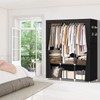 LOKEME Portable Closet, Portable Closets for Hanging Clothes with 3
