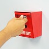 Fire Department Lock Box – Red Wall-Mounted Steel Emergency Key