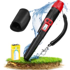 KAIWEETS Metal Detector Pinpointer, IP68 Waterproof 360° Pulse Induction Metal Detector, 3 Modes, Higher Sensitivity Metal Detector Professional with LCD Screen for Gold Coin, Relics, Jewellery