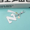 Ximalun Alphabet Initial Letter Keyring Sunflower Keyring Letter A-Z Keyring