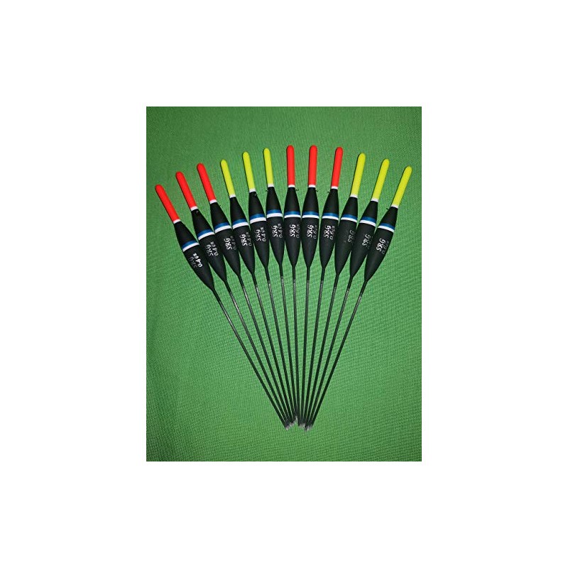 SRG Pole Floats 12 x Assorted Pole Floats (Pack A)