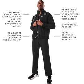 FIGS Cobaki Scrub Jacket for Men — Black, M