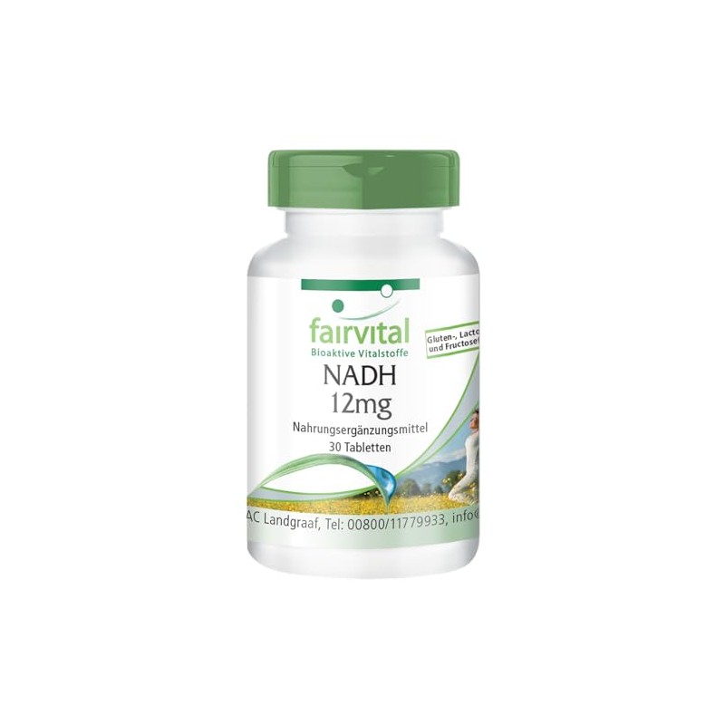 Fairvital | NADH 12mg - 30 Tabletten - HOCHDOSIERT -