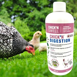 Chick’N Digestion for Poultry of All Ages and All Fowl | Restores Digestive Health for Hens and Chickens Naturally. to Keep Your Flock Healthy from The Inside Out. Made in Canada.