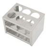 Denash Centrifuge Tube Rack, High Stability Metal Test Tube Rack