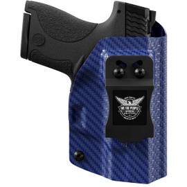 We The People Holsters - Blue Carbon Fiber - Left Hand - IWB Holster Compatible with Ruger LC9/LC9s/LC380/EC9s
